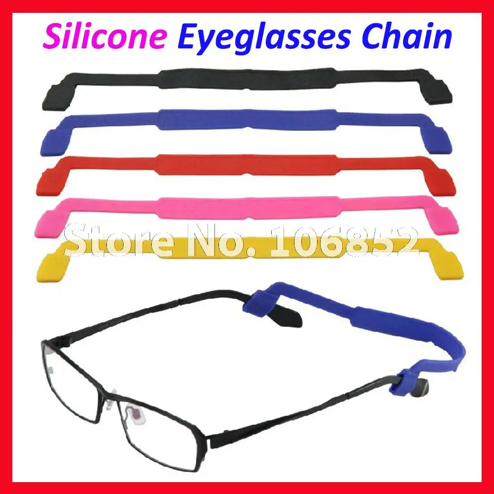 OT002 100 шт. Для детей силиконовые Нескользящие очки солнцезащитные очки держатель шнурок-цепочка строка