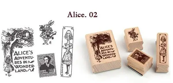 4 шт./партия, винтажный набор с принтом Алисы и Дороти/Подарочная Оловянная коробка/многоцелевой альбом для скрапбукинга, декоративная DIY забавная работа/HG034 - Цвет: Alice2