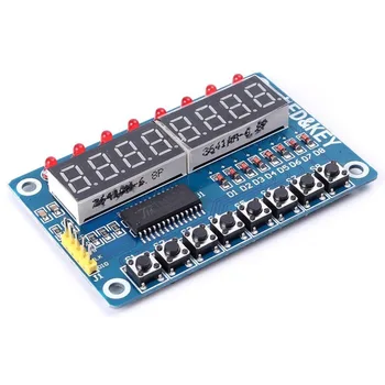 

ShenzhenMaker Key Display For AVR New 8-Bit Digital LED Tube 8-Bit TM1638 Module
