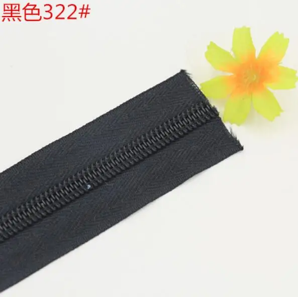 Durable Nylon Coil Zippers with Silver Sliders