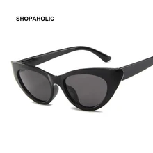 Женские солнцезащитные очки с кошачьим глазом в винтажном стиле черного цвета, брендовые дизайнерские высококачественные модные солнцезащитные очки с кошачьим глазом, женские летние очки