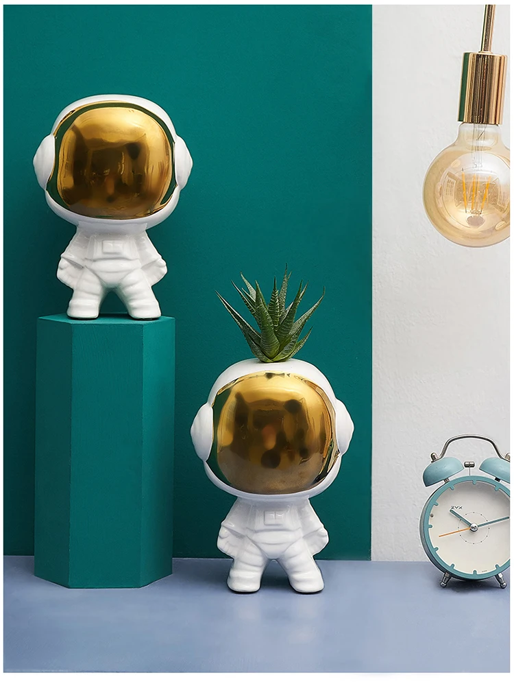 Прямой маркетинг креативный астронавт ваза украшение гостиной Цветочная композиция сушеная Цветочная Керамическая украшение