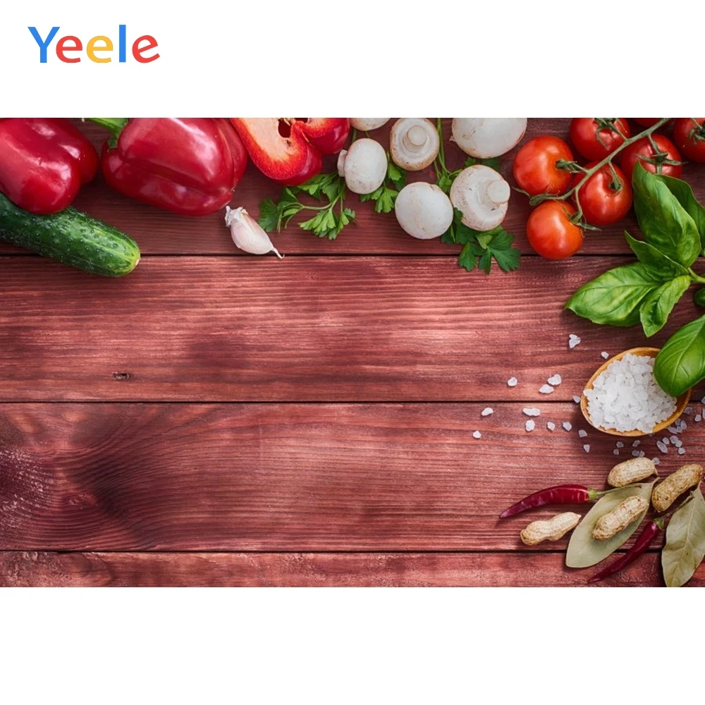 Деревянные разделочные доски Yeele для овощей фоны фотосъемки с планками