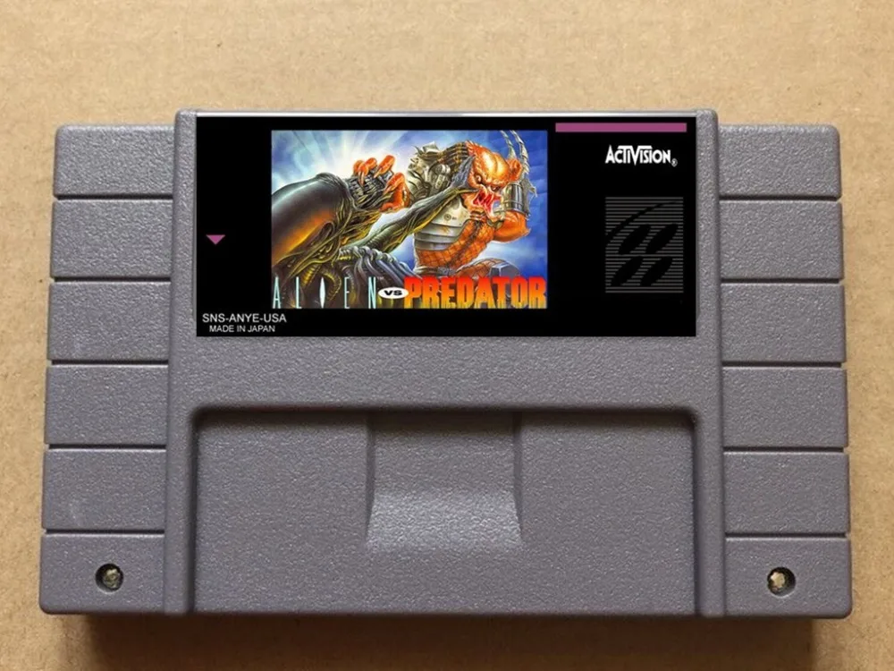 

Alien VS Predator USA-NTSC version 16 bit 46 pins video games !