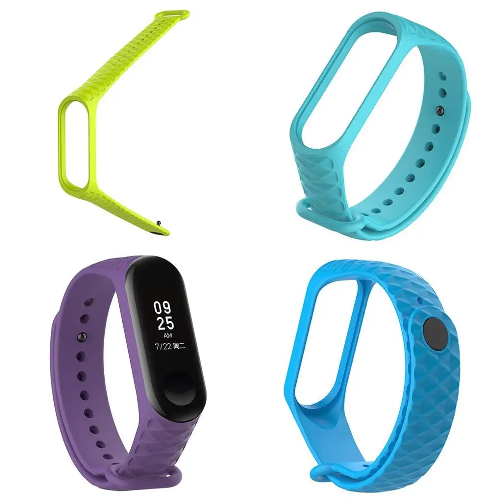 13 видов цветов для Xiaomi Mi Band 3 ТПУ цветной Ремешок Браслет замена Смарт спортивные