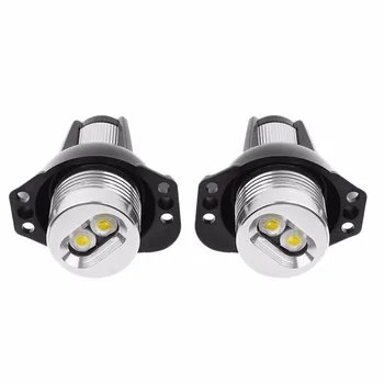 

2Pcs 10W LED Car Auto Angel Eye Car Headlight Halo Light For BMW E90 Auto Accessories Cool White LED Angel Eye Lamp Car Styling