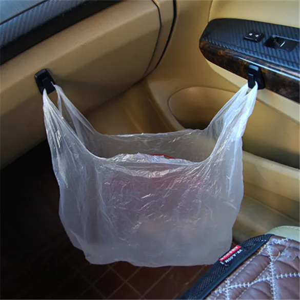 3 Pcs Mini Car Hook Hanger for hanging plastic bag