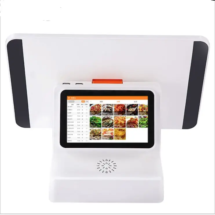 

15.6 inch Dual Screen 5 wire resistive touch screen all in one POS with