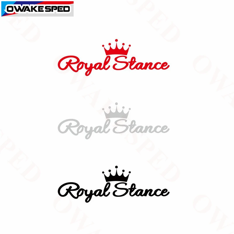 

40cm Royal Stance Vinyl Decal Car Sticker Crown JDM Auto Front Windshield Window Decor Stickers Car Accessories