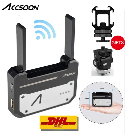 

Instock Accsoon CineEye 1080p WiFi HDMI Transmitter 5G Wireless Image Transmission Up to 100m for For A1-S A1 Pro DSLR camera