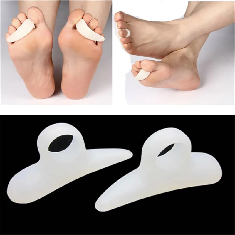 1Pair 2018 Foot Pain Relief Pads Feet Care Shoes GEL Toe Corrector