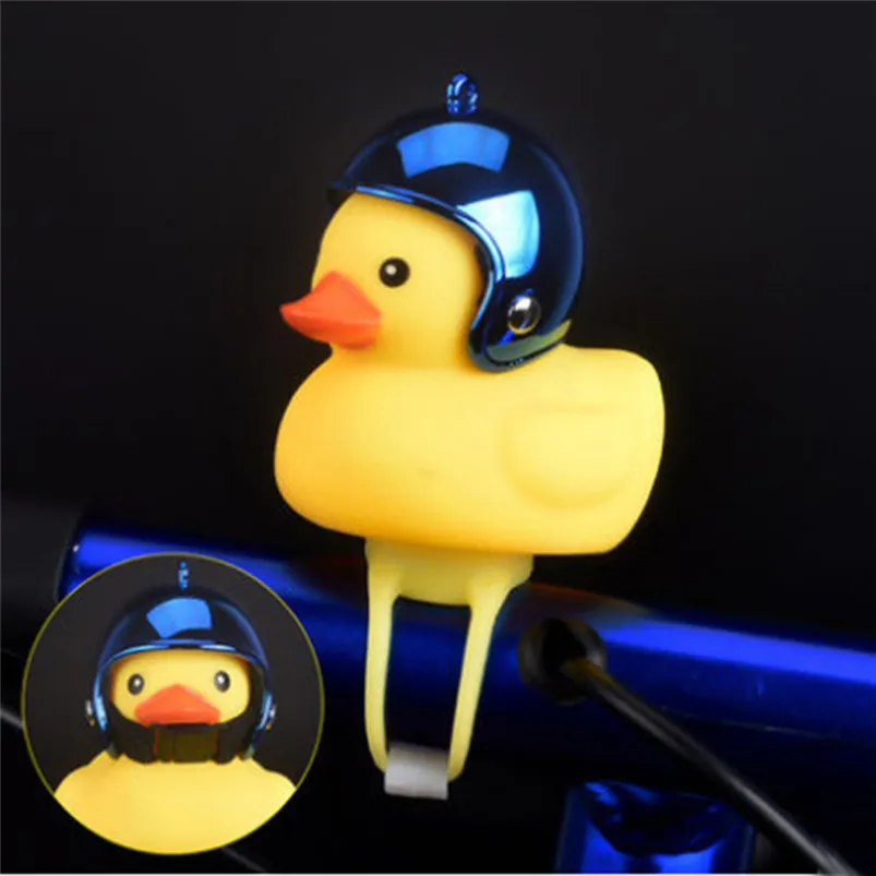 Cartoon Duck Led Lamp Head Light Shining Duck Bicycle Bells Handlebar Bicycle Accessories Night Light Kids Lamparas 35AP1111