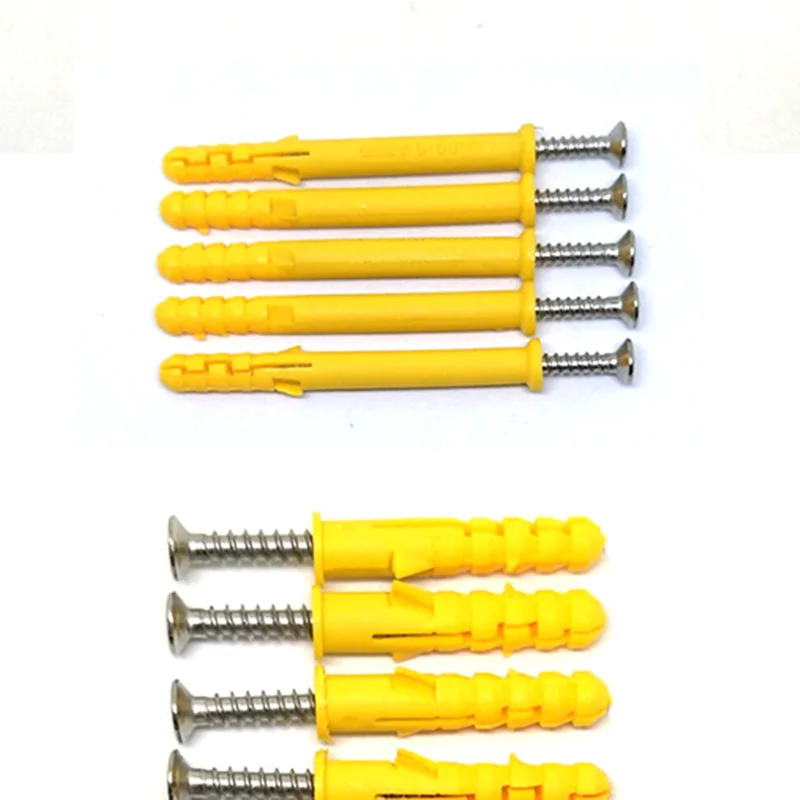 Buy 50pcs/set Plastic expansion pipe M6*30mm rubber