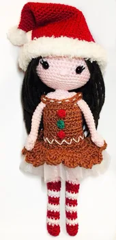 

crochet toys amigurumi handmade rattle doll model number ES0112