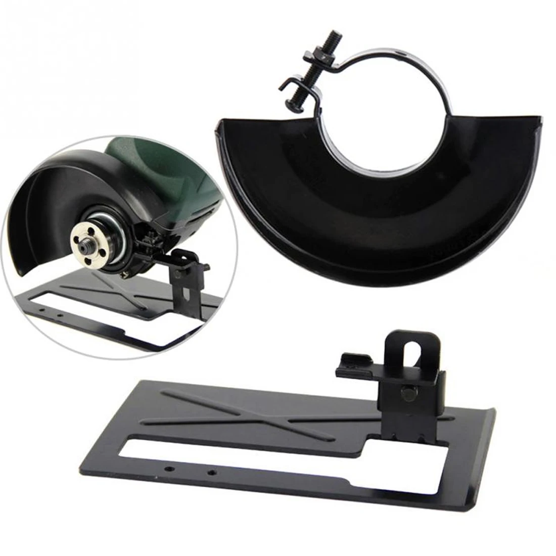 

1pc Cover Shield Safety Woodworking Tools+Angle Grinder Dedicated Cutting Seat Stand Machine Bracket Rod Table