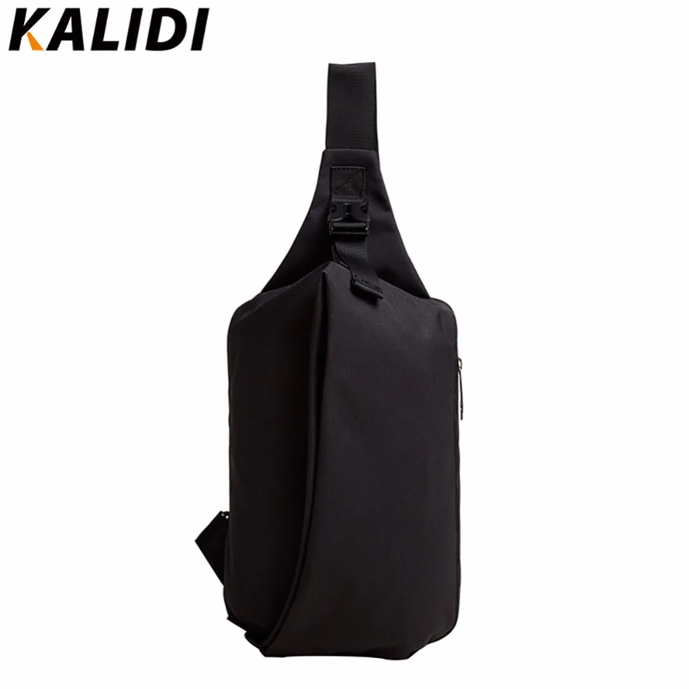 KALIDI Unisex Functional Notebook Casual Chest Pack Zipper Laptop Tablet Shoulder Messenger Bag Case for Apple