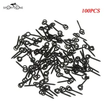 100 шт./лот 13 мм для рыбалки на карпа, chod винт для Бойла с кольцом Pop Up Peg держатель для кормовых гранул наживка остановка матовый черный терминал рыболовные снасти