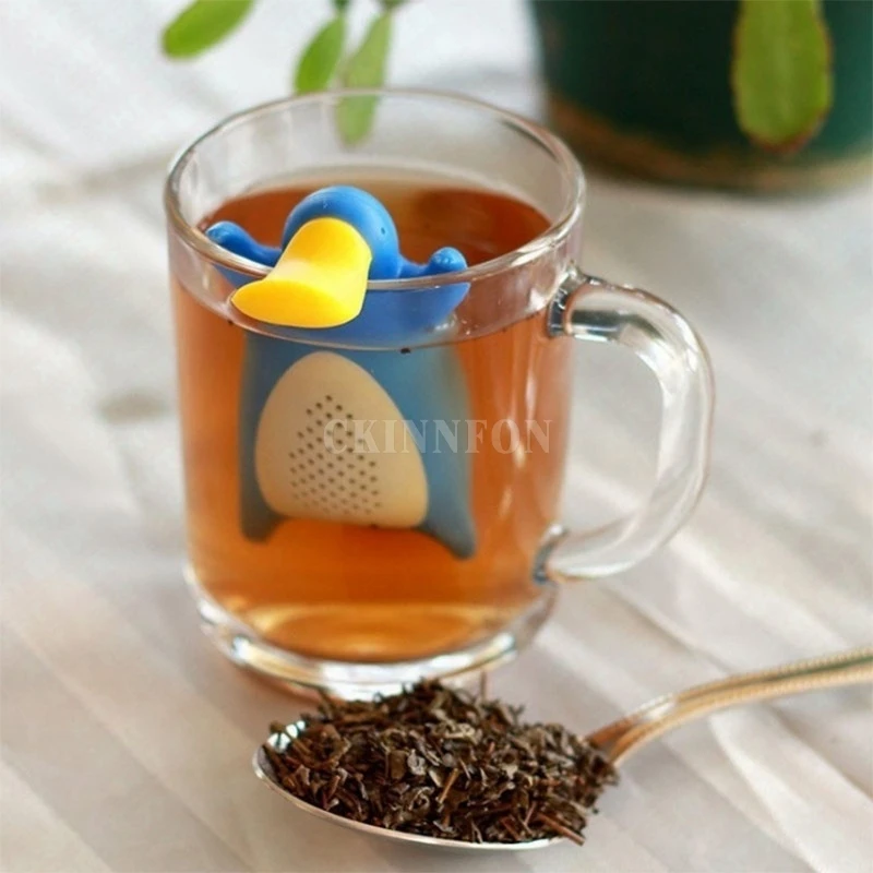 

DHL 200PCS Cute Platypus Shaped Silicone Tea Diffuser Infuser Leaf Strainer Filter