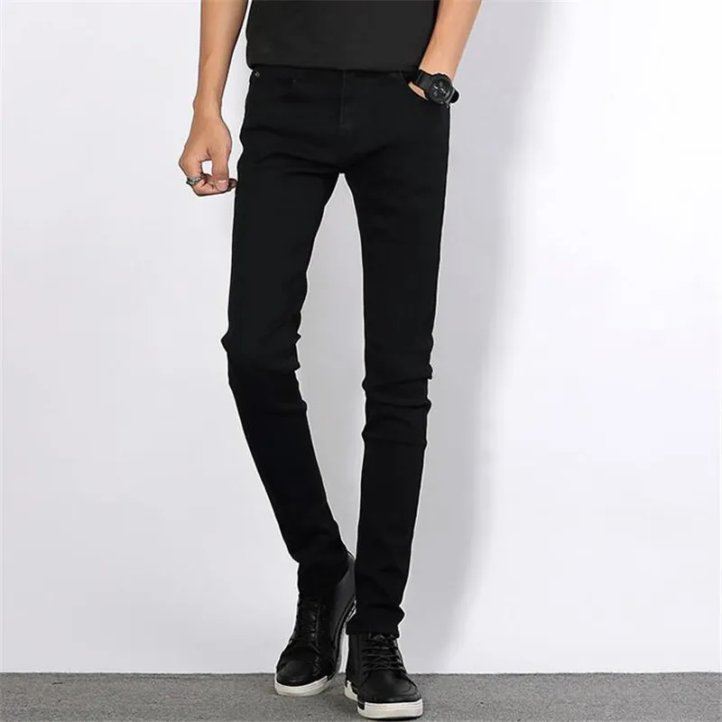 Man jeans new 2018 spring autumn Leisure Slim Wild Fashion men black jeans Feet Straight cowboy trousers Free Shipping