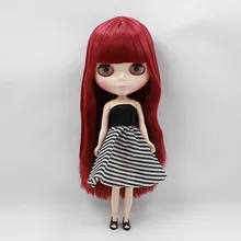 Ню Блит куклы, рыжие волосы завод куклы, ksm 0002 подходит для DIY Изменить BJD игрушка для Обувь для девочек