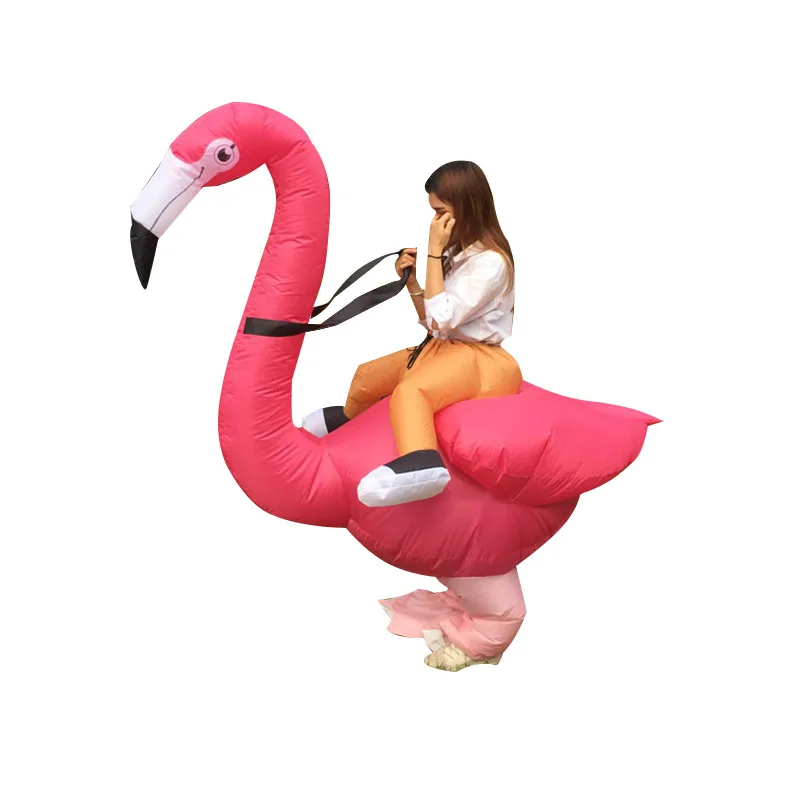 

Halloween Inflatable Costume Flamingo Adult Kids Fancy Dress For Party Carnaval Amazing Fantasy Cosplay