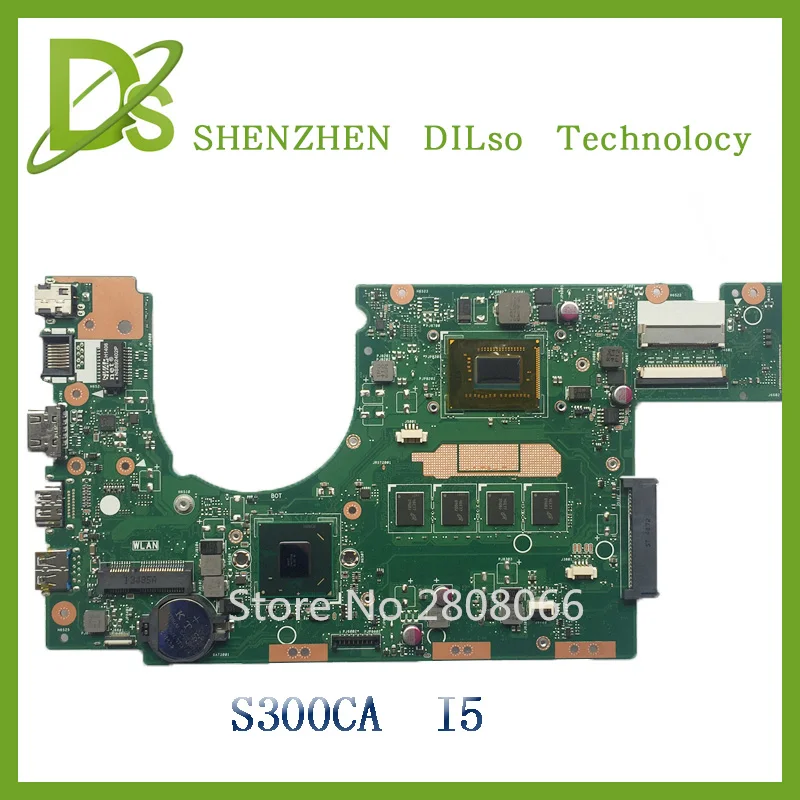 KEFU S300CA For ASUS S300CA VivoBook S300CA Laptop motherboard S300CA mainboard I5-3317U REV2.1 4G RAM new motherboard