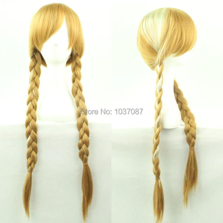 

70 Cm Full Costume Wig For Women Female Party Brown Long Curly Blonde Synthetic Hair Anime Cosplay Wig Best Christmas Gift