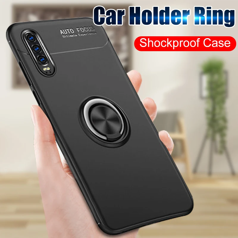 Luxury Shockproof soft Case On The For Samsung Galaxy S10 Lite S8 S9 PLus Full Cover Note 8 9 Ring magnetic |