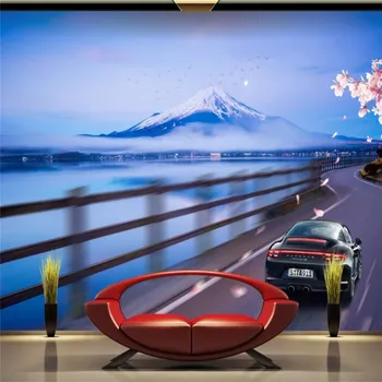 

HD luxury sports car background wall professional production mural factory wholesale wallpaper mural poster photo wall