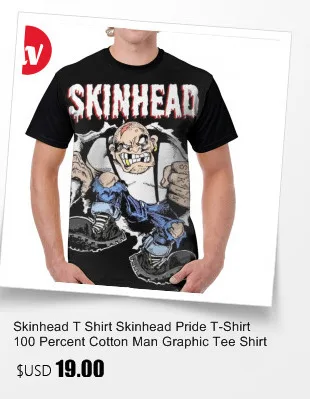 Футболка Skinhead, футболка Skinhead Pride, футболка из 100 полиэстера, Мужская графическая футболка, Пляжная ХХХ, забавная футболка с коротким рукавом