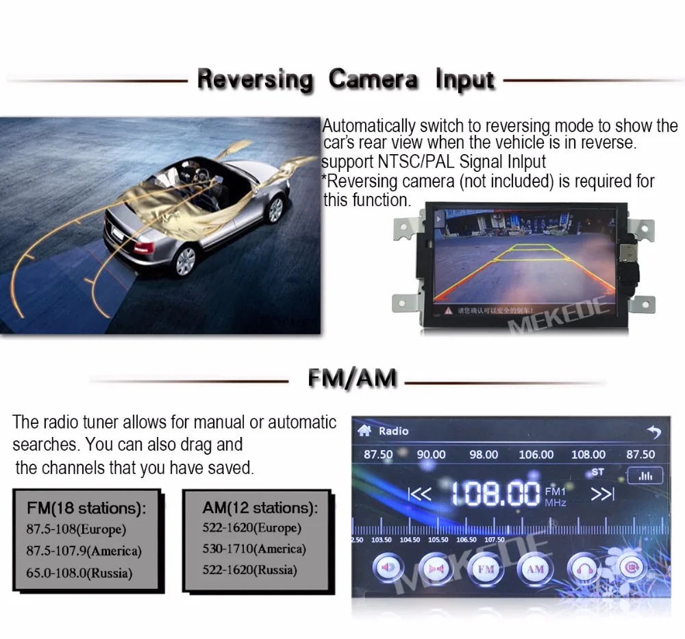 Top Free shipping free map card gift 7inch car radio cassette multimedia player for geely gc6 with Multi-language menu bluetooth 17