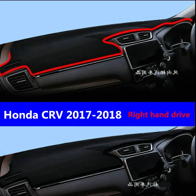 TAIJS Polyester Fiber car dashboard cover mat for Honda CRV 2017 2018