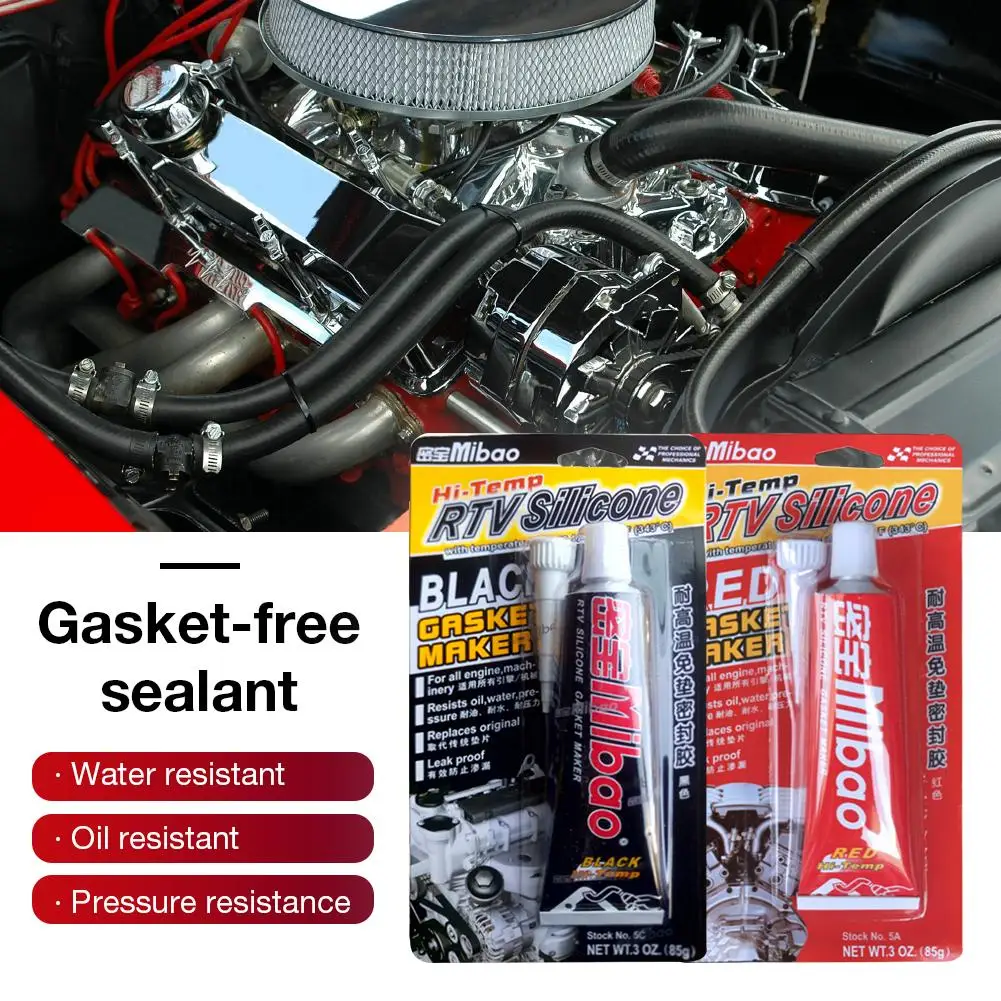 Automotive Mechanical Seal Glue Free Gasket Sealant Red Glue 85g Leak-proof Electronic Seal Glue Silicone Seal Car Accessory