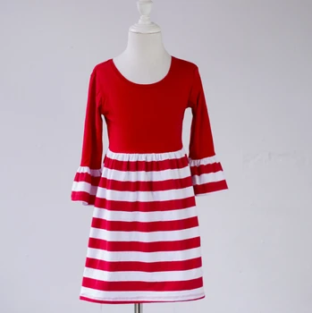 

open girl full photo baby kids stripe dress chiffon new style smocked children clothing wholesale
