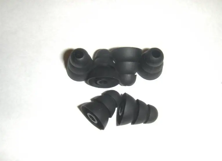 

500pcs large. triple flange Replacement tips for many kinds of headset inner dia. 4mm In-Ear. free ship.