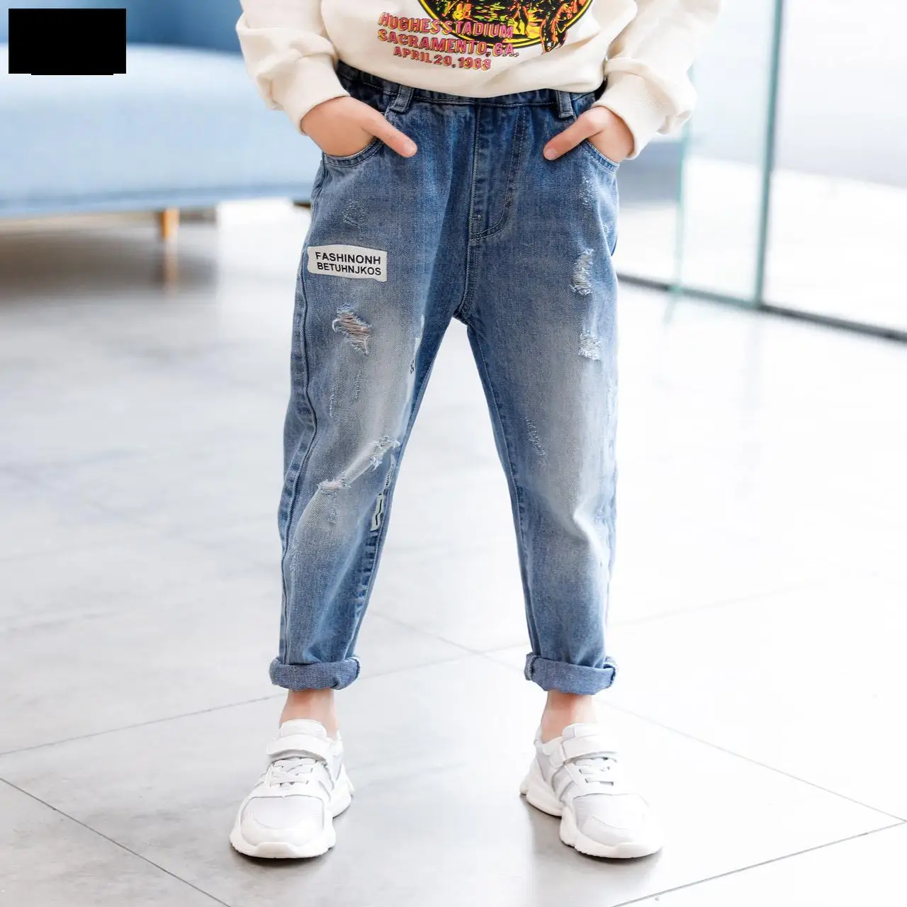 

Toddler Jeans For Boys 2019 Spring Autum Long Ripped Denim Pant Kids Teens New Jeans Teenagers Big Boy Trousers 12 Jeans Garcon