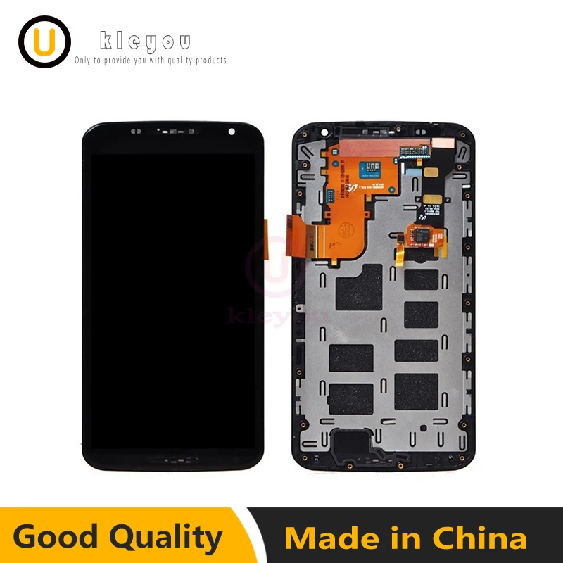 

Black For Google Motorola Moto Nexus 6 XT1100 LCD Display Touch Screen Digitizer Assembly with Bezel Frame Assembly Replacements
