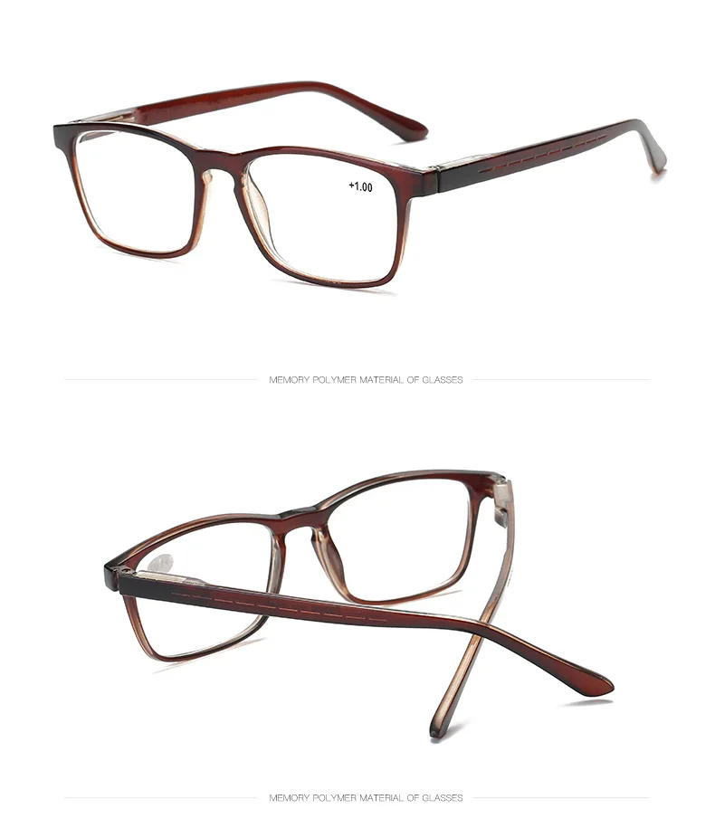 Модные квадратные очки для чтения, для мужчин и женщин, HD линзы из смолы, дальнозоркость, очки по рецепту, дальнозоркость 1,5+ 2,0+ 2,5+ 3,0+ 3,5