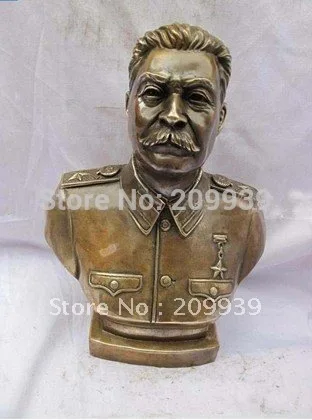 

Large USSR Josef Stalin Bronze Statue Sculpture 11"H (A0314)