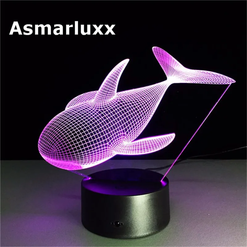 Asmarluxx whale 3d led lamp004