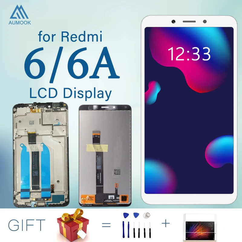 

5.45 inch AAA Original Display for Redmi 6 6A LCD Screen Replacement Touch Screen Digitizer for Redmi 6A LCD Global Version