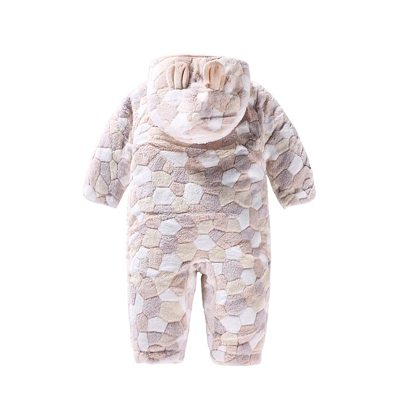 Флисовый зимний комбинезон для малышей; комбинезоны для новорожденных девочек и мальчиков; теплый детский костюм; хлопковая верхняя одежда для дня рождения
