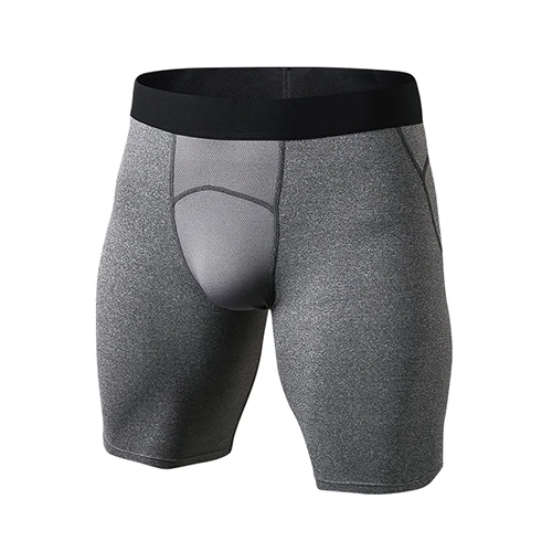 Yuerlian новые быстросохнущие спортивные Леггинсы для тренажерного зала шорты Кроссфит футбольные штаны компрессионная одежда для бега колготки мужские шорты для бега - Цвет: Gray