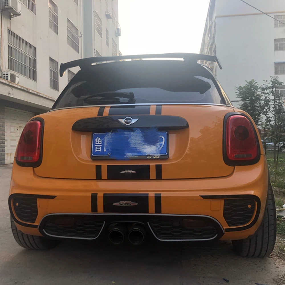 

SHCHCG Auto Part ABS Plastic Unpainted Color Rear Roof Spoiler Tail Trunk Boot Lip Rear Wing For BMW MINI Spoiler Car Styling