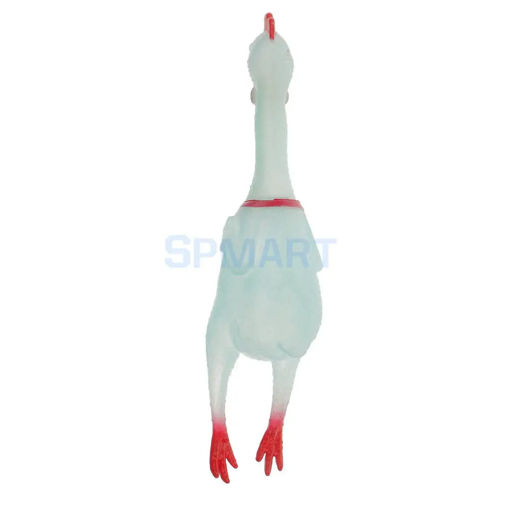 Резиновая пронзительная светящаяся курица кричащая Squawking Squeeze Fun Toy Gag Gift для детей или альдартов-случайный цвет