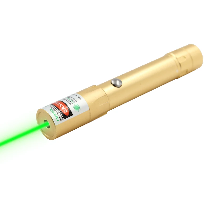Oxлазеры OX-1118 новая крутая мини перезаряжаемая USB Зеленая лазерная указка лазер зеленая звезда лазерная указка - Цвет: Золотой