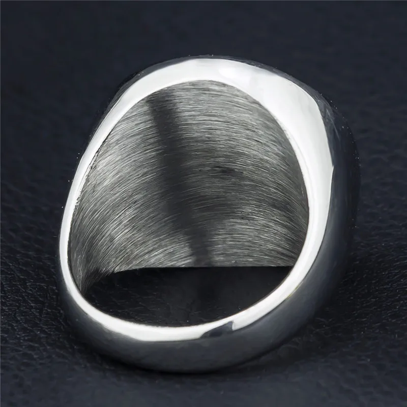 2018 Titanium Stainless Steel Ring For Men Wholesale Satan Devil Men's Rings Hip-Hop Punk Style Gothic Jewelry Drop Shipping