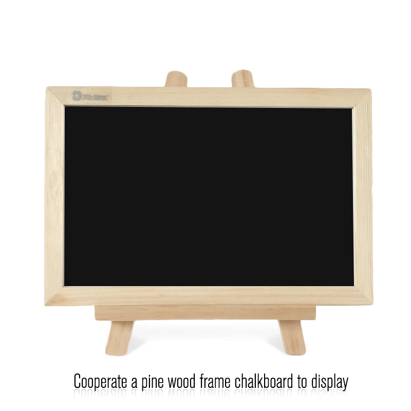 Quadro de Madeira Quadro de Madeira com Cavalete Quadro de Desenho do Boletim Cavalete Blackboard Casamento Pizarra Seca Apagar Mensagem Placas Pretas 20*30cm com 24 quadro de desenho do boletim mensagem placas pretas