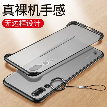 

For Huawei P20 Pro Case Hard Matte Transparent Slim With Ring Protect Back Cover case for huawei P20 lite 2019 p20lite