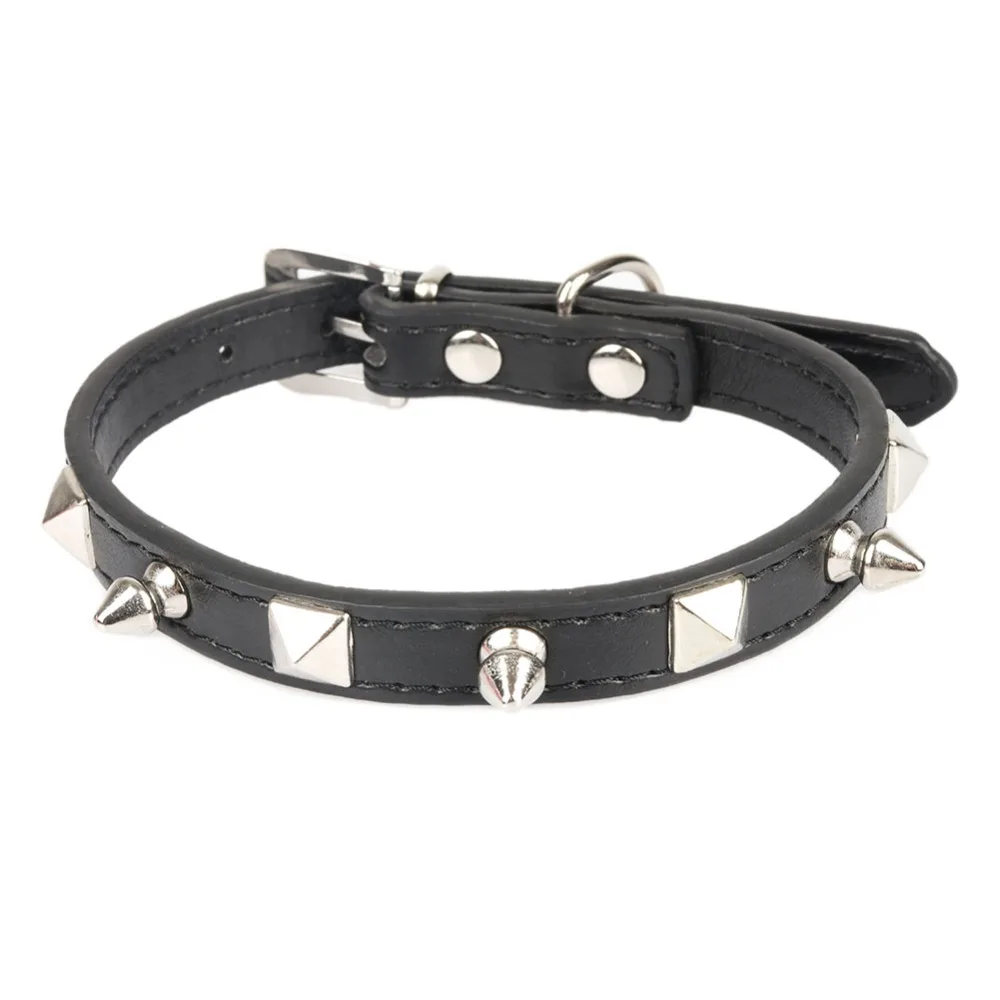 Small Cats Collars Breakaway Dogs Rivet Spiked Personalized For Pet